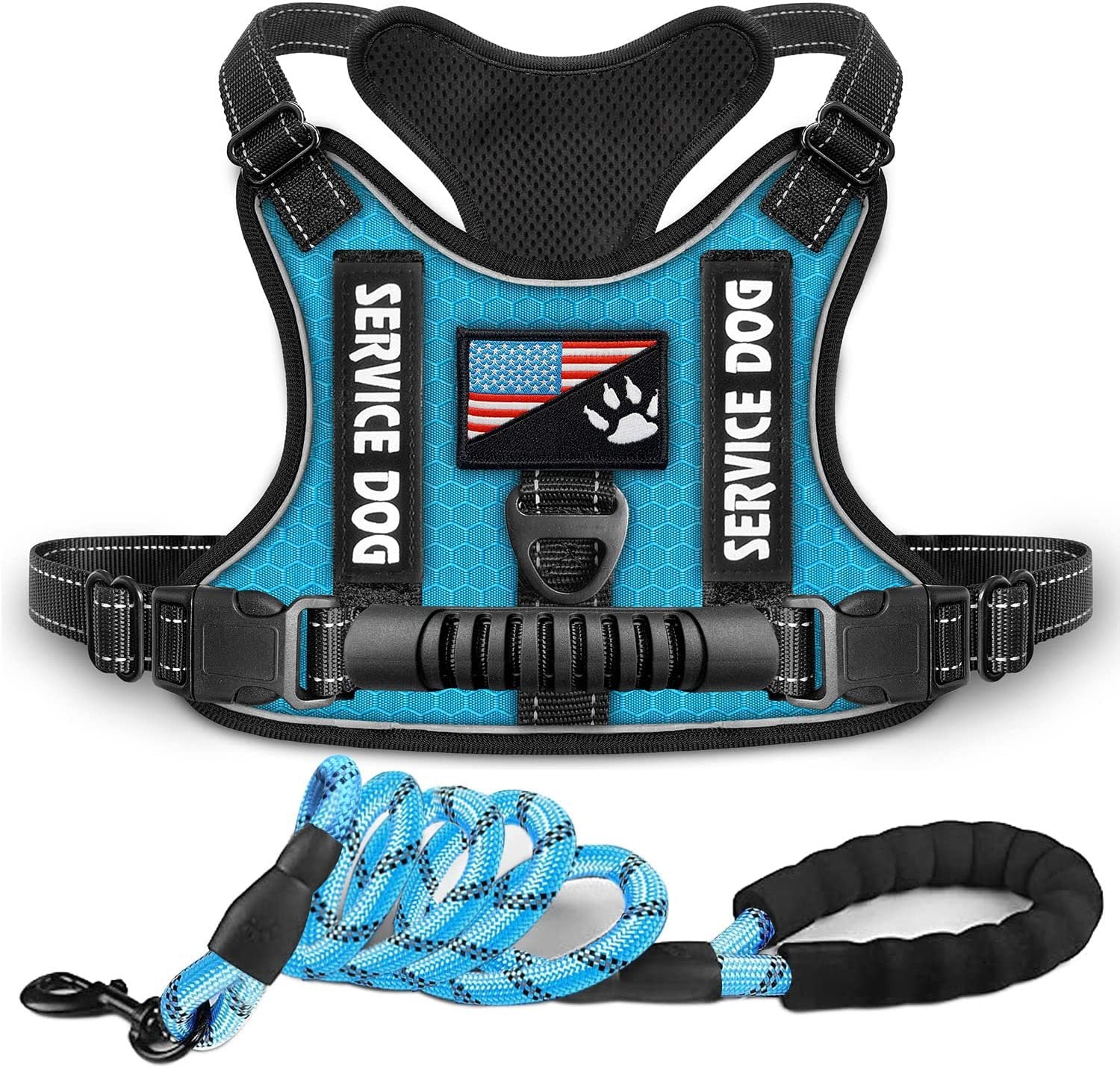 HappyPaws® Best no pull dog harness  - blue
